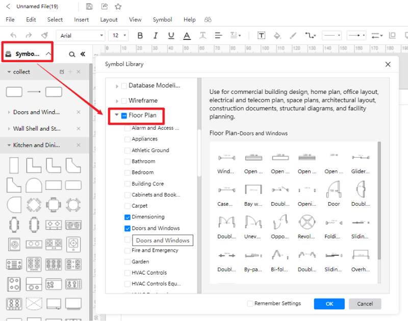 Floor Plan Symbols and Meanings | EdrawMax Online (2022)