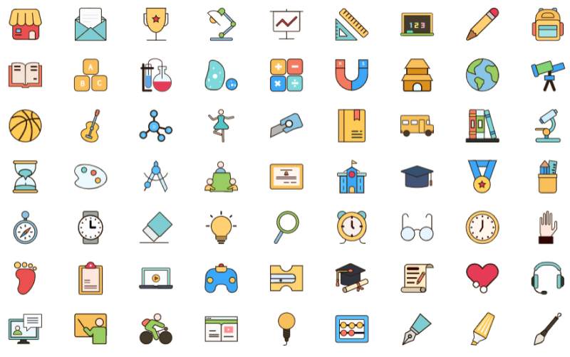 Education Infographic Icons