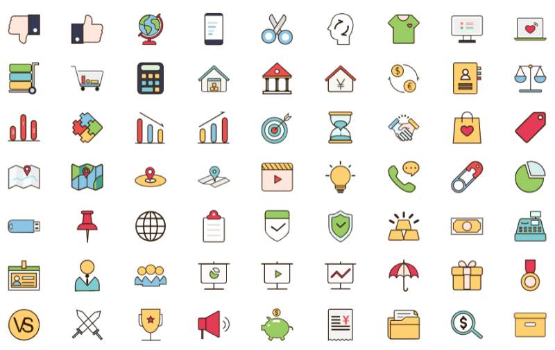 free infographic icons ppt