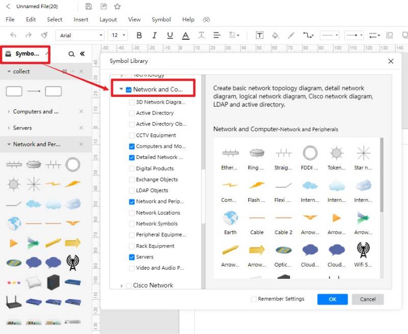 tips for using network diagram symbols