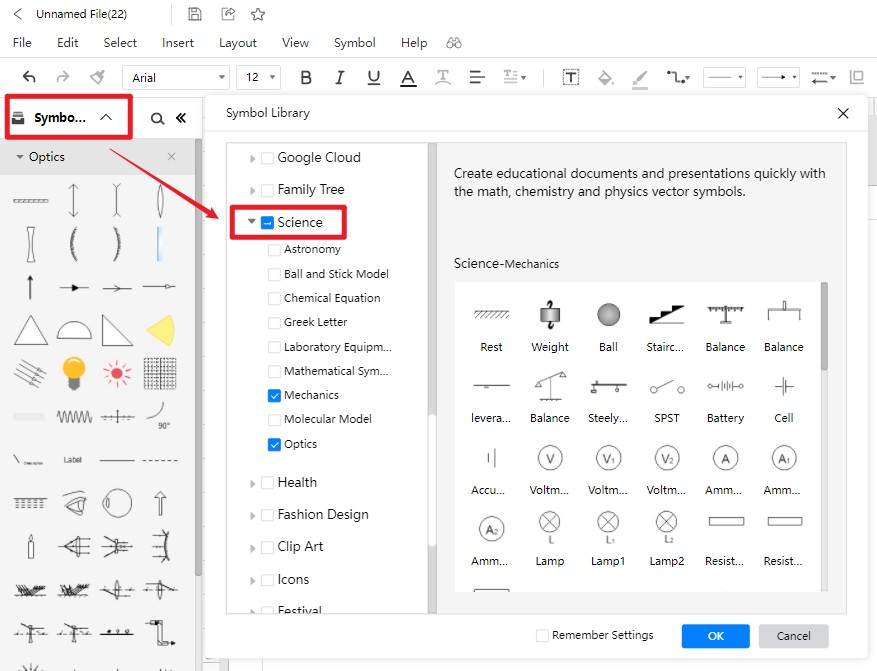 Tips for finding and Using Science Symbols