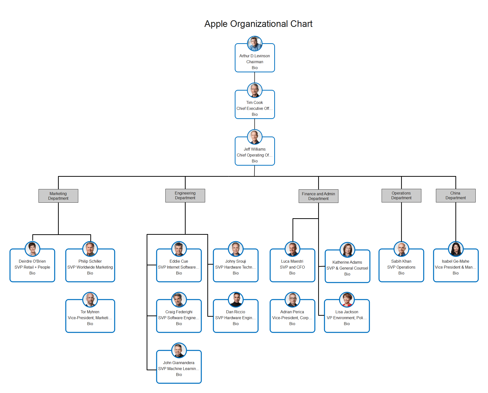 corporate organization chart