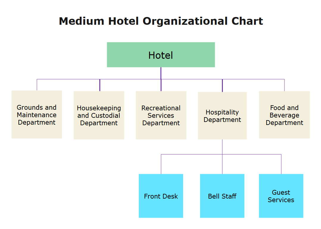 hotel organizational flow chart