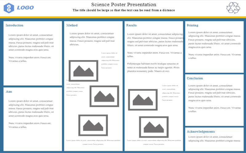 Poster de recherche scientifique